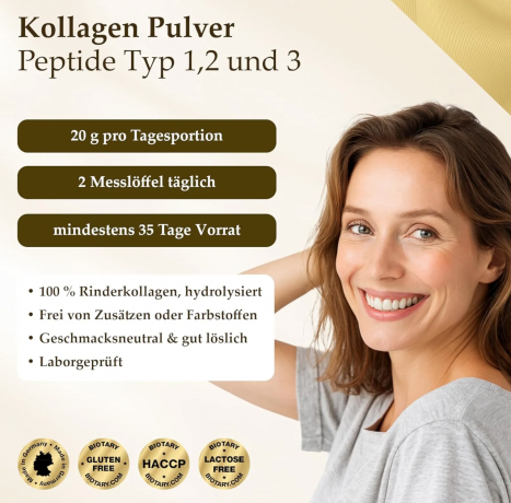 Biotary Collagen Powder 100% Pure Collagen Hydrolysate 700g, Biotary Коллаген гидролизат, порошок, пептиды для кожи суставов и волос, 700г