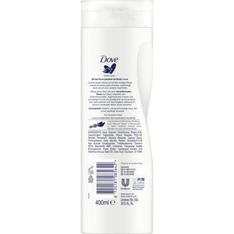 Dove Bodylotion Verwohnendes Ritual mit Sheabutter und Vanilleduft, Дав Увлажняющий лосьон для тела с маслом ши и ванильным ароматом, 400 мл