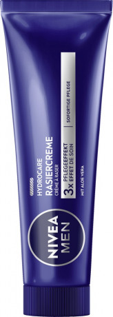 NIVEA MEN HydroCare Rasiercreme, 100 ml, Нивеа Мужской крем для бритья, провитамин B5, защита от раздражений, 100 мл