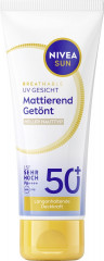 NIVEA SUN Breathable UV Gesicht Mattierend Getont Heller Hauttyp LSF 50+, 40 ml, Нивеа Солнцезащитный крем для лица тонирующий матирующий, SPF 50+, для светлой кожи, 40 мл