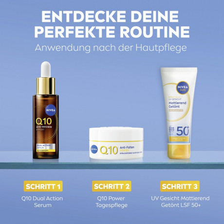 NIVEA SUN Breathable UV Gesicht Mattierend Getont Heller Hauttyp LSF 50+, 40 ml, Нивеа Солнцезащитный крем для лица тонирующий матирующий, SPF 50+, для светлой кожи, 40 мл