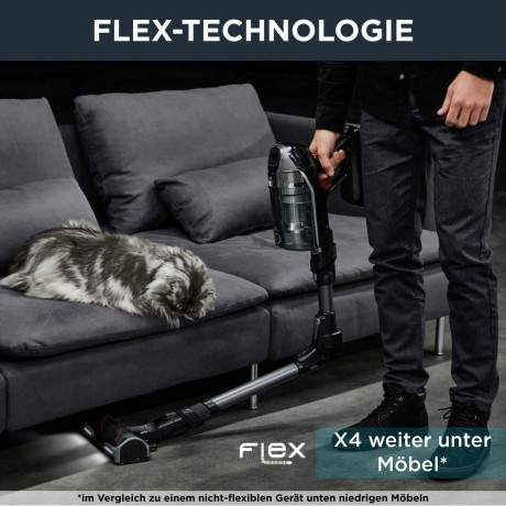 Rowenta Rowenta Akku-Hand-und Stielstaubsauger RH9958 X-Force Flex 14.60, 550 W, beutellos, Flex-Gelenk, hohe Leistung, bis zu 70 Min. Laufzeit, 0,9L Kapazitat Беспроводной ручной пылесос Rowenta RH9958