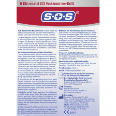 SOS 5er Nachfull-Pack Warme-Pad, 5 Stuck, SOS Сменные согревающие подушечки, для флисового пояса и шарфа, глубокое прогревание мышц и суставов, 5 шт.
