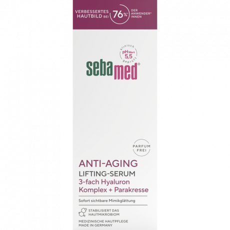 SEBAMED Anti-Aging Lifting-Serum, 30 ml, Себамед Антивозрастная лифтинг-сыворотка, Q10, гиалуроновая кислота, подтяжка, 30 мл
