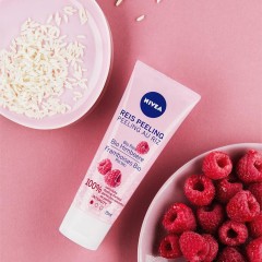 Nivea Reis Peeling Bio Himbeere Рисовый пилинг органическая малина