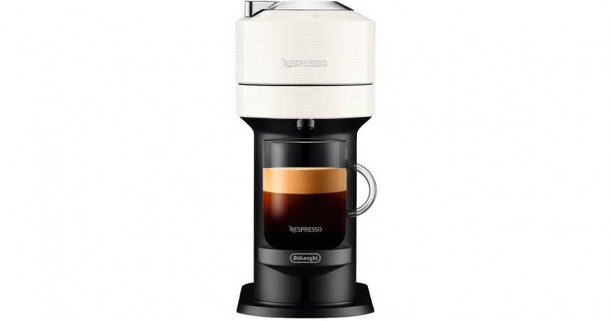 DeLonghi DeLonghi Nespresso Vertuo Next & Aeroccino ENV 120.WAE, Kapselmaschine weiss/schwarz  weiss, schwarz DeLonghi Nespresso Vertuo Next &amp; Aeroccino ENV 120.WAE, капсульная машина белый/черный