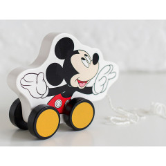 Mickey Mouse Nachziehspielzeug aus Holz Деревянная игрушка Микки Маус