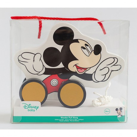 Mickey Mouse Nachziehspielzeug aus Holz Деревянная игрушка Микки Маус