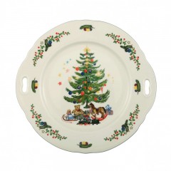 Seltmann Weiden Seltmann Weiden Marie-Luise Weihnachten Kuchenplatte mit Griff 27 cm Seltmann Weiden Marie-Luise Тарелка для рождественского торта с ручкой 27 см