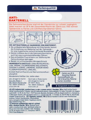 DONTODENT Zahnseide antibakteriell Донтодент Нить для зубов антибактериальная, 100 м