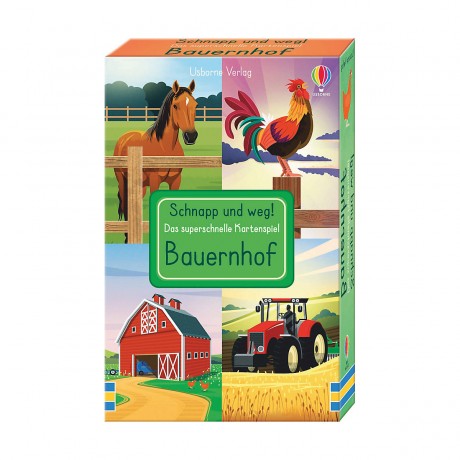 Usborne Verlag Schnapp und weg! Das superschnelle Kartenspiel: Bauernhof Бери и иди! Супербыстрая карточная игра: Ферма