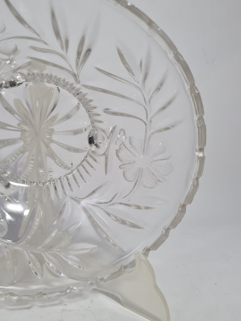 Миска сервировочная винтажная Walther Glas, стекло, 21.5 см, Германия, 1970-80гг.