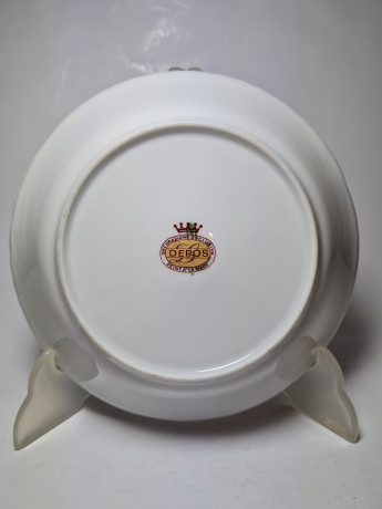 Depose Декоративная тарелка  с позолоченным узором по ободку "Букет цветов", 19см, Италия, 1970-80гг.