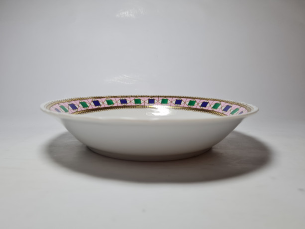 Depose Декоративная тарелка  с позолоченным узором по ободку "Букет цветов", 19см, Италия, 1970-80гг.