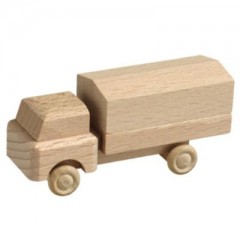 Holzspielzeug Lastenauto mit Plane natur Деревянный игрушечный грузовик с тентом натуральный