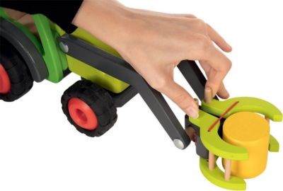 goki Frontlader mit Heuwagen Фронтальный погрузчик с прицепом для сена