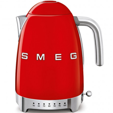 SMEG SMEG Wasserkocher SMEG Wasserkocher mit Temperatureinstellung 50-100°C Edelstahl Kocher, 2400,00 W, 360°Basis elektrischer Wasser Kocher mit Temperatureinstellung Metall  Чайник SMEG Чайник SMEG с регулировкой температуры 50-100°C Плита из нержавеюще