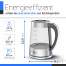 ZMC ZMC Wasserkocher Wasserkocher Glas mit Temperaturwahl 1,8 Liter Warmhaltefunktion, LED Beleuchtung / mit Einstellbare Temperatur Temperatureinstellung  Чайник ZMC стеклянный чайник с выбором температуры, функция подогрева 1,8 л, светодиодное освещение