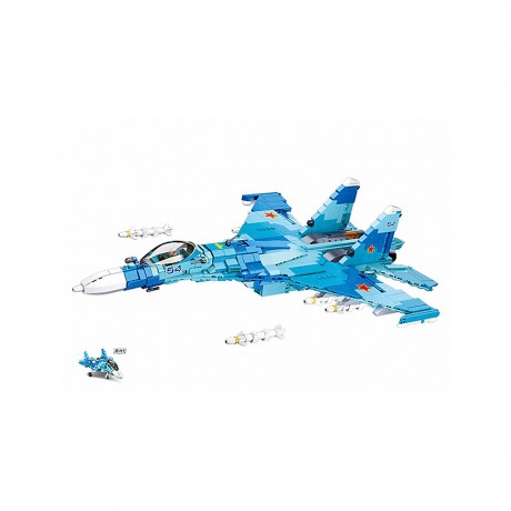 Sluban Klemmbausteine Dusenjager Modell 27 (1040 Teile) Dusenjager модель 27 (1040 деталей)