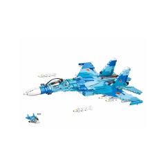 Sluban Klemmbausteine Dusenjager Modell 27 (1040 Teile) Dusenjager модель 27 (1040 деталей)