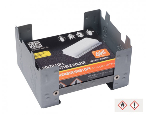 Esbit Esbit Gaskocher, Taschenkocher klein inkl. 20x4g Trockenbrennstoff-Tabletten  Газовая плита Esbit, маленькая карманная плита, включая 20 таблеток сухого топлива по 4 г.