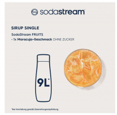 SodaStream Sirup Maracuja 330ml x 3stk, Сироп для напитков со вкусом маракуйи Набор 3 шт х 440 мл 