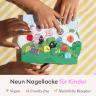 Barbapapa Family Children's Nail Polish Set, 9 Non-Toxic Water-Based Varnishes, Набор детских лаков для ногтей Manucurist Barbapapa 9 шт, на водной основе, смываются водой, безопасные, разноцветные, для детей от 3 лет