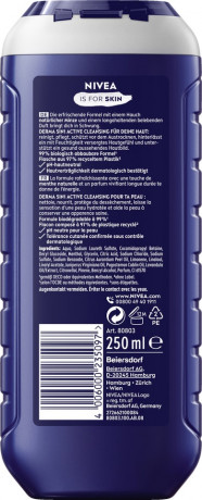 NIVEA MEN 5in1 Duschgel Fresh Energy, 250 ml, Нивеа Мужской гель для душа и волос 5 в 1, натуральная мята, бодрящий, 250 мл