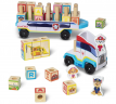 Melissa & Doug PAW Patrol ABC, Грузовик Paw Patrol Щенячий патруль для детей от 3 лет, США, 31 предмет, набор с буквами и фигурками, деревянный, разноцветный