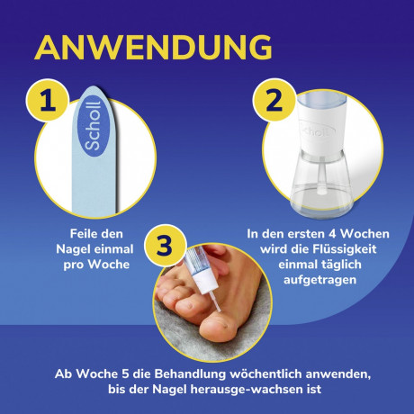 SCHOLL 2in1 Stift bei Nagelpilz, 3,8 ml, Шолль Средство от грибка ногтей 2в1, лечение и маскировка, 3,8 мл
