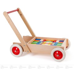 Laufwagen mit Bausteinen Hohe = 51cm NEU Тележка со строительными блоками Высота = 51см НОВИНКА