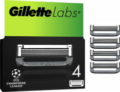 GILLETTE Rasierklingen, Labs Face, 4 St, Джилетт Сменные кассеты Labs Face для мужской бритвы, 4 шт.
