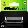 GILLETTE Rasierklingen, Labs Face, 4 St, Джилетт Сменные кассеты Labs Face для мужской бритвы, 4 шт.