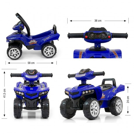 Rutschauto Milly Mally Ride On Monster Толкать машину Милли Малли ездить на монстре