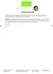 Krauterhaus Sanct Bernhardt Coconut shower gel, Санкт Бернхард Гель для душа с натуральным кокосовым маслом 250 мл