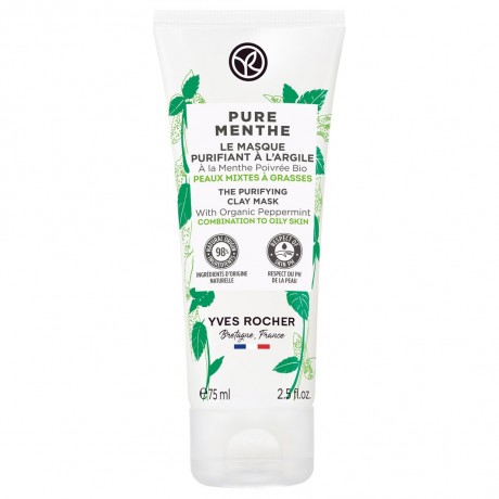 Yves Rocher Pure Menthe Klarende Tonerde-Maske  Pure Menthe очищающая глиняная маска