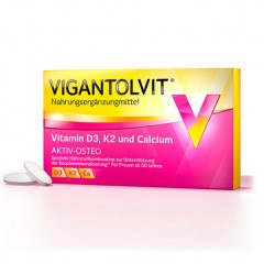 VIGANTOLVIT Vitamin D3, K2 und Calcium Вигантолвит Витамины с кальцием, К2 и D3, 30шт.