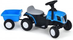COSTWAY 6V Traktor New Holland 106cm mit Anhanger 6V трактор New Holland 106см с прицепом