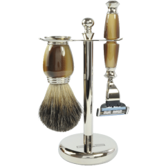 Golddachs Rasierset Galalith, Stockhaar  Набор для бритья Галалит, стоковые волосы