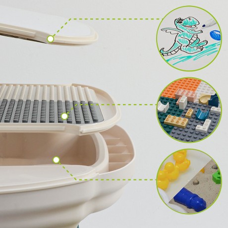 LittleTom Spieltisch oval inkl 1 Stuhl Dunkelgrun Игровой стол овальный