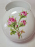 Heinrich Белая круглая фарфоровая шкатулка "Букет розовых роз", 8,5 x 10 см, Германия, 1960-70гг.