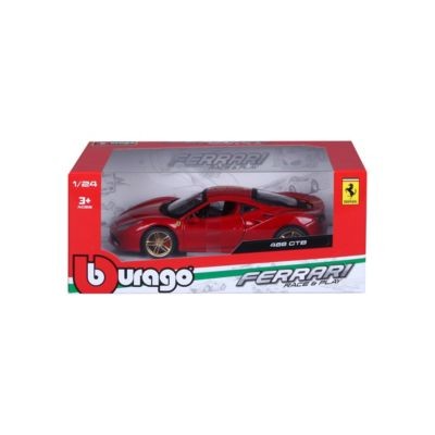 Bburago Modellauto Ferrari F488 GTB (Massstab 1:24) Модель автомобиля Ferrari F488 GTB (масштаб 1:24)