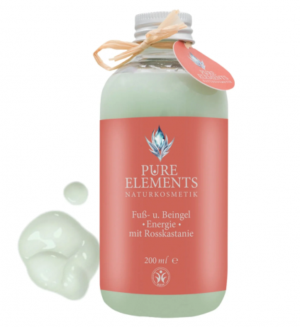 Pure Elements Fuss- & Beingel  Гель для ног и голеней •Энергетический• с конским каштаном 200мл