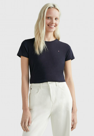 Tommy Hilfiger 1985 C NK SS Basic T-shirt desert sky 1985 C NK SS — базовая футболка небо пустыни