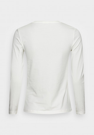 Tommy Hilfiger SLIM Long sleeved top ecru SLIM Топ с длинными рукавами экрю