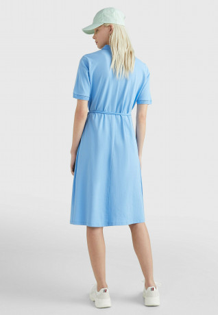 Tommy Hilfiger OPENWORK Shirt dress hydrangea blue АЖУР Платье-рубашка гортензия синяя