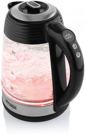 Hyundai Hyundai Wasserkocher VK780, 1,7 l, 2200 W, Temperaturregelung von 40 bis 100 °C, KEEP WARM-Funktion bis 120 Min Чайник Hyundai VK780, 1,7 л, 2200 Вт, регулировка температуры от 40 до 100 °С, функция KEEP WARM до 120 минут.