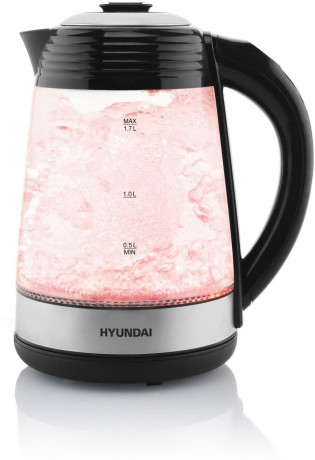 Hyundai Hyundai Wasserkocher VK780, 1,7 l, 2200 W, Temperaturregelung von 40 bis 100 °C, KEEP WARM-Funktion bis 120 Min Чайник Hyundai VK780, 1,7 л, 2200 Вт, регулировка температуры от 40 до 100 °С, функция KEEP WARM до 120 минут.