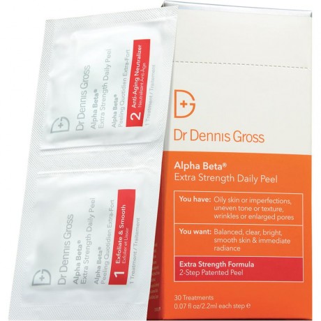 Dr. Dennis grosss Skincare (Доктор Деннис Гросс) Gesicht Alpha Beta Peel Extra Strength Pack, 60 Stk.