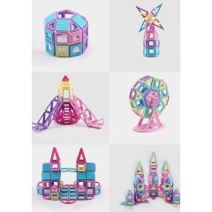 TOPMELON Satz mit 118 magnetischen Bausteinen Набор из 118 магнитных строительных блоков.